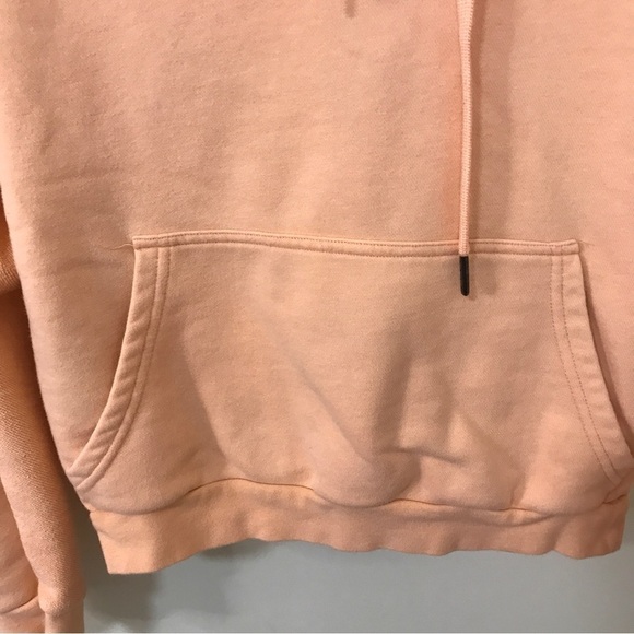 3/$15 NDLSS pastel bright orange elbow cutout urban cropped hoodie - Picture 7 of 12